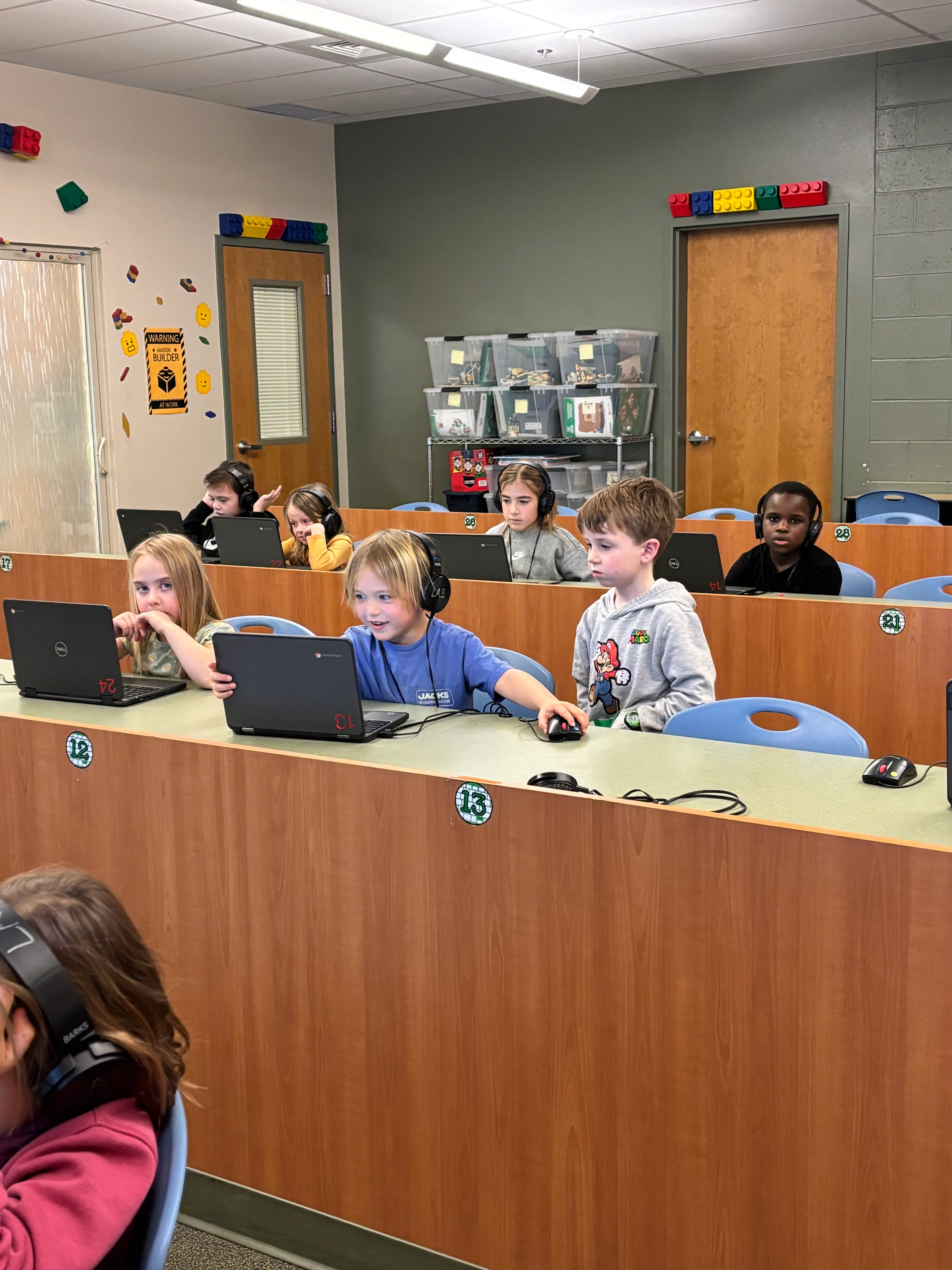 Students at work in Claire Boulware’s classroom.