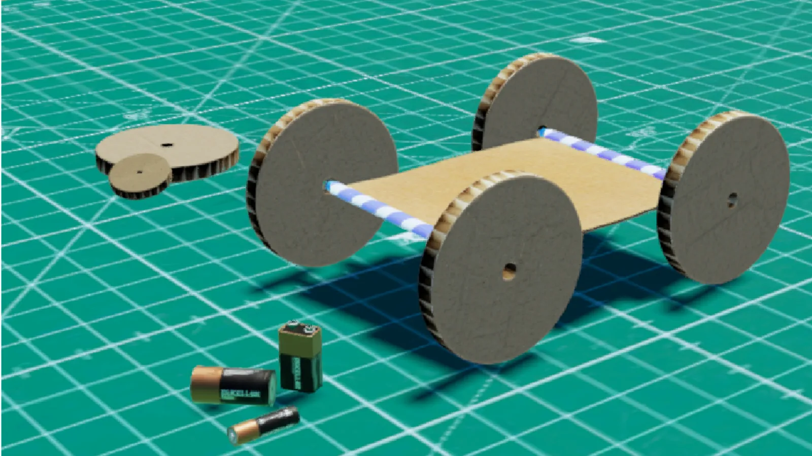 Screenshot of the Mars rover builder interface in Qweebi's online Makerspace