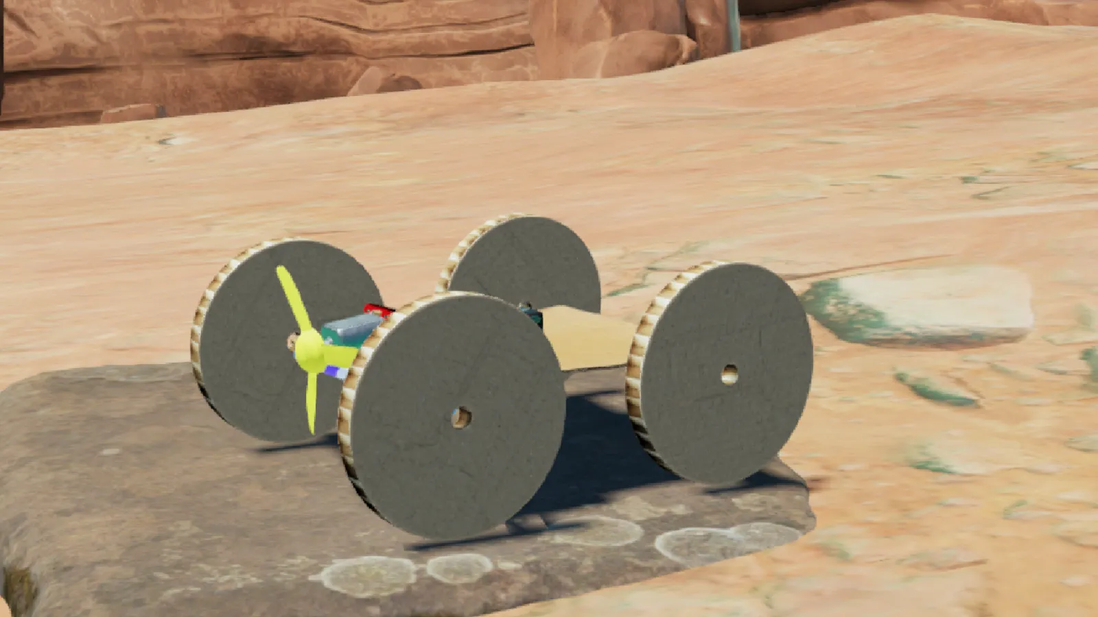 Screenshot of the Mars rover builder interface in Qweebi's online Makerspace